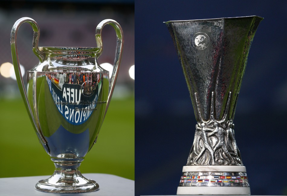 Клубы Премьер Лиги проводят матчи Лиги чемпионов и Лиги Европы
